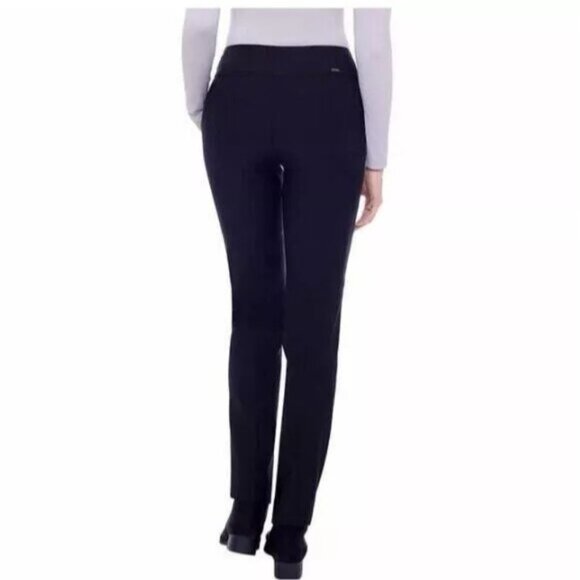 S C & Co Womens M Tummy Control Skinny Fit Slim Leg Stretch Pants Flat Front - Picture 4 of 5